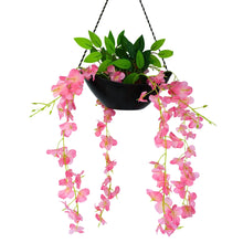 Artificial wisteria in hanging pot (Height : 60  X Width: 30 cm)