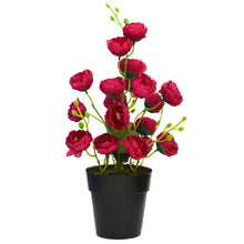 Artificial Flower Bengal Rose in Cone Pot( Height : 45cm / Width : 25cm)