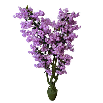 Artificial Peach Blossom Flowers plant 5.5 Feet Height ( without pot)