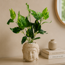 Artificial Green Leaves Plant Bunch (Height : 32 cm x Width : 30 cm)
