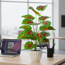 Artificial Plant 18 Leaves without Pot - Height 80 cm - Design -2