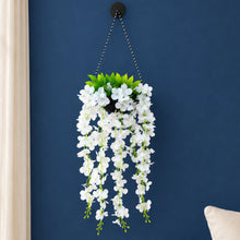 set of 2 Wisteria glassi with hanging boat pot