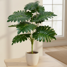Artificial Plant 12 Leaves without Pot - Height 45 cm - Design -2