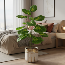 Artificial Plant 18 Leaves without Pot - Height 80 cm - Design -43
