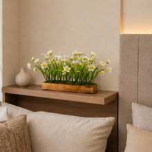 Artificial Flower Grass in Wooden Tray