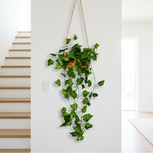 Artificial Falling Leaves Hanging in Wood Buckle Pot ( 60 cm)