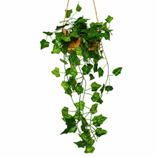 Artificial Falling Leaves Hanging in Wood Buckle Pot ( 60 cm)