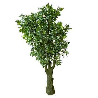Artificial Real Touch Leaves plant 5.5 Feet Height ( without pot)