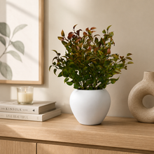 fancymart Artificial Latex Plant Big in Apple Pot (Brown)