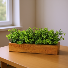 Artificial Plant Bunch in Wood Planter