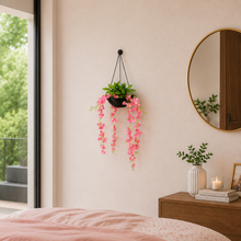 Artificial wisteria in hanging pot (Height : 60  X Width: 30 cm)