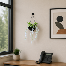 Artificial wisteria in hanging pot (Height : 60  X Width: 30 cm)