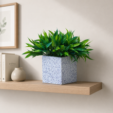 fancymart Artificial Bamboo Leaves Plant in Designer Pot (Height 20 cm)