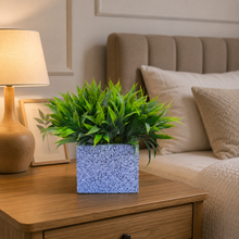 fancymart Artificial Bamboo Leaves Plant in Designer Pot (Height 20 cm)
