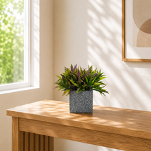 fancymart Artificial Bamboo Leaves Plant in Designer Pot (Height 20 cm)