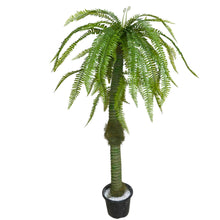Artificial 4 feet Fern plant single stem without pot