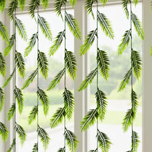 set of 2 28 point , 8 ft long loose christmas leaves falling