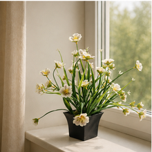 Artificial Grass Flower in Pot (Height : 30 x Width : 28 cm)