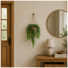 Artificial Willow Hanging in Wood Pot (Height 75 cm)