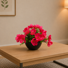 Artificial Flower Grass in Boat Pot - Home & Office Decor Elegant Potted Plant for Tabletop/Shelves Enhancement