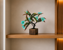 Artificial Flower Tree Bonsai with Wooden Pot for Indoor Home Office D‚cor