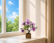 Artificial Flower Tree Bonsai with Wooden Pot for Indoor Home Office D‚cor