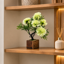 Artificial Flower Tree Bonsai with Wooden Pot for Indoor Home Office D‚cor
