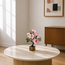 Artificial Flower Tree Bonsai with Wooden Pot for Indoor Home Office D‚cor