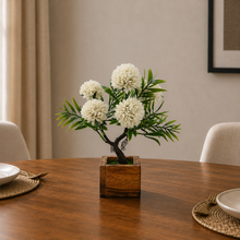 Artificial Flower Tree Bonsai with Wooden Pot for Indoor Home Office D‚cor