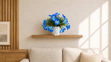 Artificial Flower Blossom in Grass with Pot, Perfect for Home & Office D‚cor
