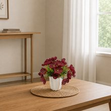 Artificial Flower Blossom in Grass with Pot, Perfect for Home & Office D‚cor