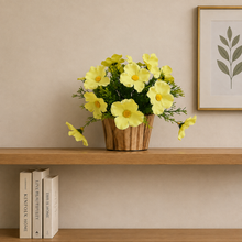 Artificial Flower in Grass with Pot, Perfect for Home & Office D‚cor