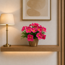 Artificial Flower in Grass with Pot, Perfect for Home & Office D‚cor