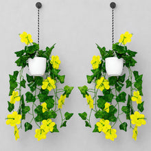 Blossom cutting on line bail set of 2 hanging pot bail