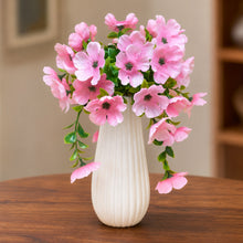 6" long po mini latex topiary with flowers( 35 leavs=flowers)