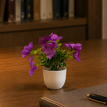 single pc small glassi pot 10 blossom cutting flowers