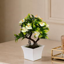 Artificial Calla Lilly Bonsai in Ruby Pot (Height : 26 cm)