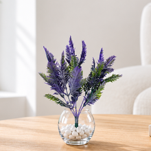 Set of 2 Artificial Plant Redwood Leaves Bunches Without Pot (Height 33 cms / 14 inchs