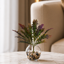 fancymart Artificial plant spring feather grass bunch set of 2 without pot