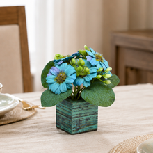 single pc  china 2 tone  daisy (7 flowers  + 7 beads lup( 8.75gms) + 3 fabric patte in 7 pointer (1.6 gms) in printed dabbi
