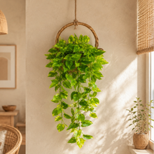 Artificial Plant Leaves Hanging ? Lush Greenery for Home & Office (Pot Not Included)