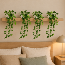 fancymart Artificial Vine Plant Falling with Pot - Natural Touch & Feel | Home & Office Decor | Wall Decor | Small Size Pot | Faux Plants (Size: 45 X 17 X 7 CM) (Green-8)