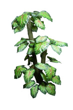 Artificial plant colored variegated croton leaves set of 3 plants  5 feet height