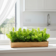 Artificial Plant Bunch in Wood Planter