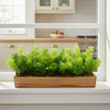 Artificial Plant Bunch in Wood Planter
