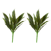 Artificial Lilly Leaves Bunch Set of 2 Without Pot (Height : 35 cm)