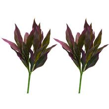 fancymart Artificial Lilly Leaves Bunch Set of 2 Without Pot (Height : 35 cm)