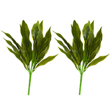 Artificial Lilly Leaves Bunch Set of 2 Without Pot (Height : 35 cm)
