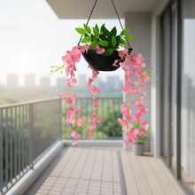 Artificial wisteria in hanging pot (Height : 60  X Width: 30 cm)
