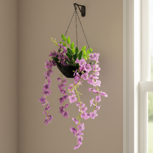 Artificial wisteria in hanging pot (Height : 60  X Width: 30 cm)